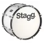 Stagg MABD-2012 maršinis bosinis būgnas 20 colių x 12 colių baltas