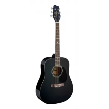Stagg SA20D BLK Dreadnought akustinė gitara - juoda