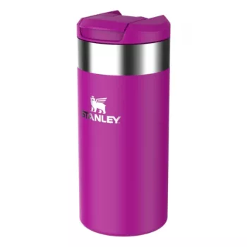 STANLEY 1913 AeroLight Transit Mug 0,35 l purpurinė - Thermos dvigubos sienelės vakuuminė izoliuota kelioninė puodelis, nesandarus DrinkLock dangtelis, 6 val. karštas / 12 val. šaltas, itin lengvas nerūdijantis plienas