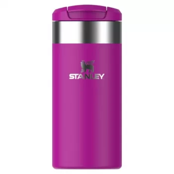 STANLEY 1913 AeroLight Transit Mug 0,35 l purpurinė - Thermos dvigubos sienelės vakuuminė izoliuota kelioninė puodelis, nesandarus DrinkLock dangtelis, 6 val. karštas / 12 val. šaltas, itin lengvas nerūdijantis plienas