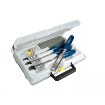 Stanley 5002 Series 6 dalių medžio kaltų rinkinys plastikiniame dėkle