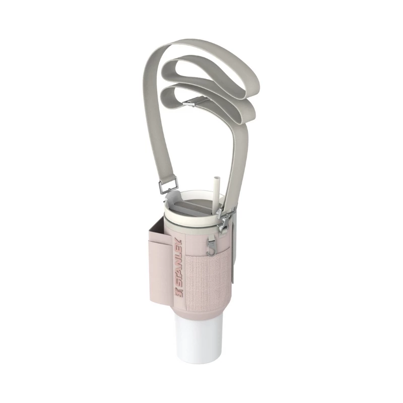 STANLEY All-Day Quencher Carry-All apsauginis nešiojimo dėklas 1,18L termosui su šiaudeliu, šviesiai rožinis