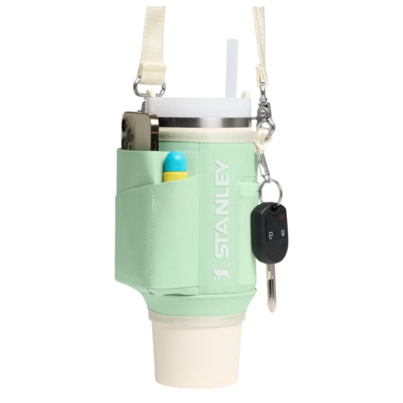 STANLEY nešiojimo dėklas The All-Day Quencher Carry-All 0.89L gėrimų buteliui - pistacijų spalvos