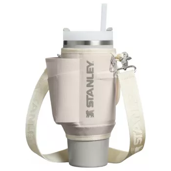STANLEY All-Day Quencher Carry-All 1,18L termoso puodelio su šiaudeliu nešiojimo dėklas, kreminės spalvos