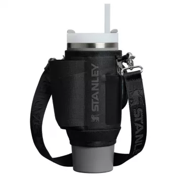 STANLEY nešiojimo dėklas All-Day Quencher termo puodeliui su šiaudeliu 1,18L juodas