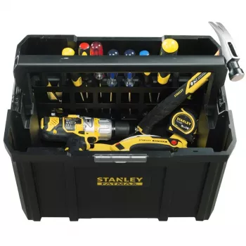 STANLEY FMST1-75794 TSTAK giliųjų daiktų dėžė įrankiams su padėklu, 23 l, juoda/geltona