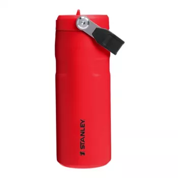 STANLEY IceFlow Bottle Flip Straw 2.0 0,47L tamsiai raudonas termosas su šiaudeliu
