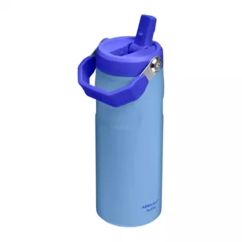 STANLEY IceFlow Bottle Flip Straw 2.0 0,47L šviesiai mėlyna termo gertuvė su šiaudeliu