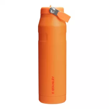 STANLEY IceFlow Bottle Flip Straw 2.0 1,06 l oranžinė - sandarus flip straw dangtelis, dvigubos sienelės vakuuminė izoliacija, nerūdijančio plieno termosas