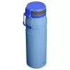 STANLEY IceFlow Bottle Twist Flip 0,71L šviesiai mėlyna vakuuminė termo gertuvė iš nerūdijančio plieno su šiaudeliu