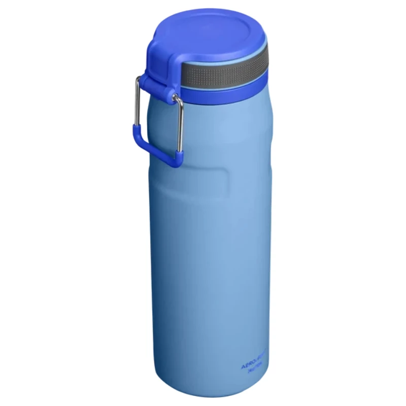 STANLEY IceFlow Bottle Twist Flip 0,71L šviesiai mėlyna vakuuminė termo gertuvė iš nerūdijančio plieno su šiaudeliu