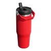 STANLEY IceFlow Flip Straw 2.0 gertuvė 0,89L tamsiai raudona
