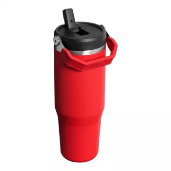 STANLEY IceFlow Flip Straw 2.0 gertuvė 0,89L tamsiai raudona