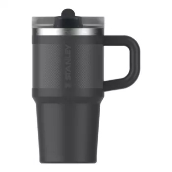 STANLEY Quencher ProTour Flip Straw Tumbler 0,59L juodas termo puodelis su šiaudeliu