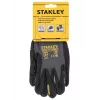 Stanley SY510L-QS Darbo pirštinės, dydis L (9) – sintetinė oda, spandekso nugara, neopreno rankogalis, EN 388 sertifikuota, juoda/geltona