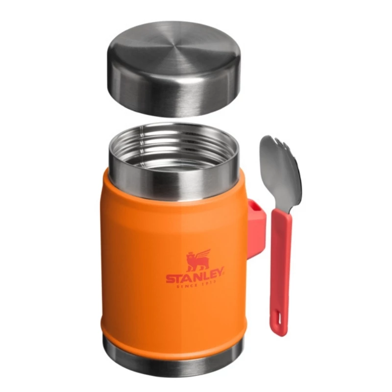 STANLEY The Legendary Food Jar + Spork 0,4L oranžinis termosas