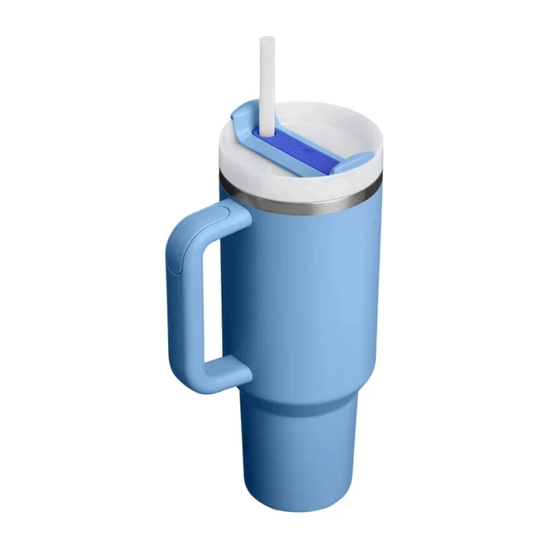 STANLEY The Quencher H2.O FlowState gertuvė 1,18L šviesiai mėlyna su šiaudeliu