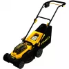 STANLEY V20 belaidė vejapjovė 36V (2x18V) juoda/geltona, 2x 4,0Ah ličio jonų baterijos