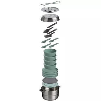 STANLEY Wildfare Core Full Serve Cookset 3,78L teal/dark grey 13 dalių stovyklavimo virimo rinkinys