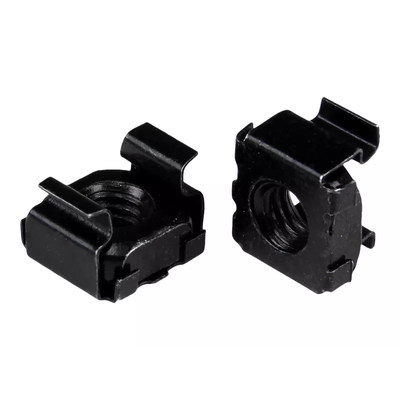 StarTech.com 10-32 Cage Nuts for Server Racks – 50 vnt., juodi, TAA atitinka | ITwork.lt