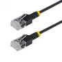 StarTech.com 15 cm Ultra Slim Cat6a UTP Patch Cable - RJ-45 Male to RJ-45 Male - Black