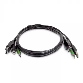 StarTech.com 2-Port DVI-D KVM Switch su USB 2.0 Hub ir Audio – 1920x1200, Plieninis (SK2DPMMKVM10-TAA)