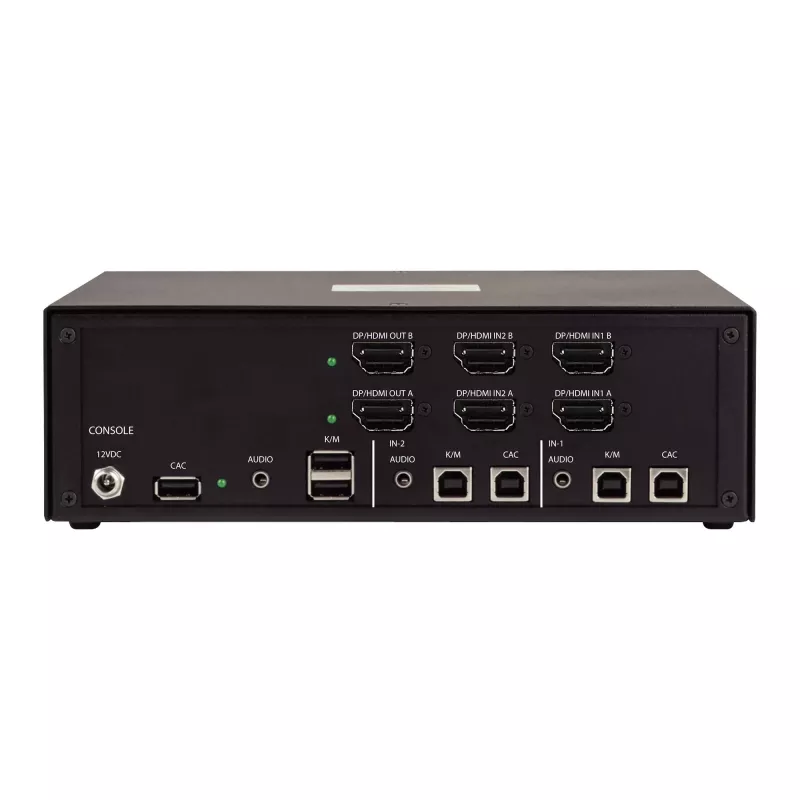 StarTech.com CK4-HP202C 2 prievadų dviejų monitorių saugus KVM perjungiklis, HDMI/DisplayPort, 4K 60Hz, NIAP 4.0