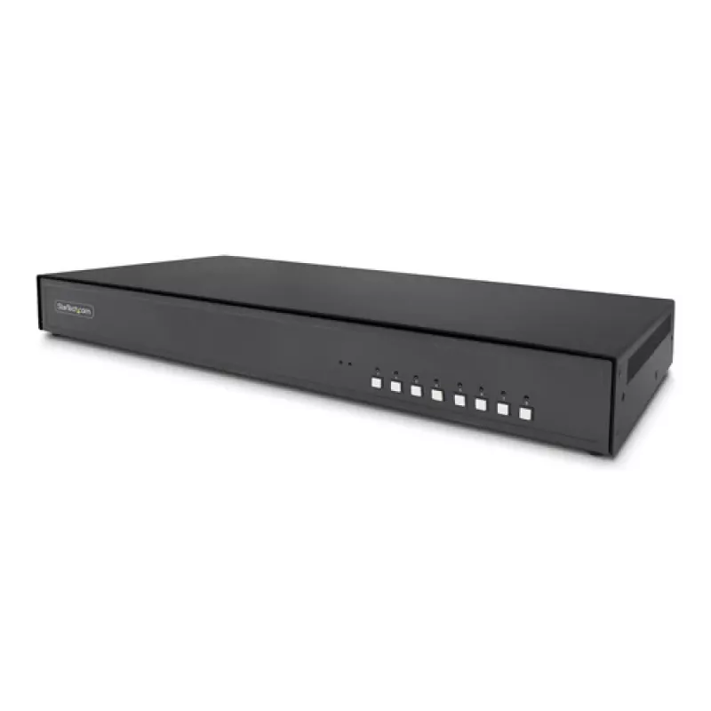 StarTech.com 8 prievadų Secure KVM jungiklis su 4K DisplayPort, TAA atitikimu, NIAP PP4.0, dvigubu monitoriumi