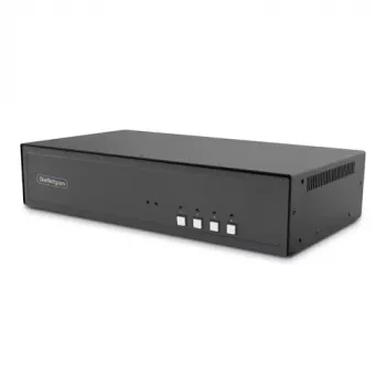 StarTech.com Secure 4-Port Dual Monitor 4K DisplayPort KVM Switch su USB 3.0 Hub ir Audio