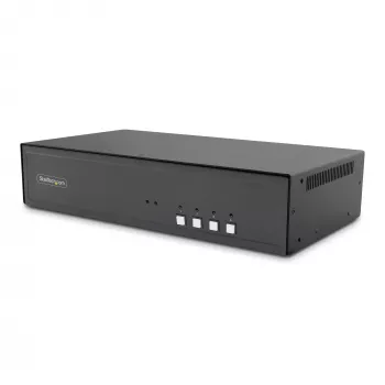 StarTech.com Secure 4-Port Dual Monitor 4K DisplayPort KVM Switch su USB 3.0 Hub ir Audio