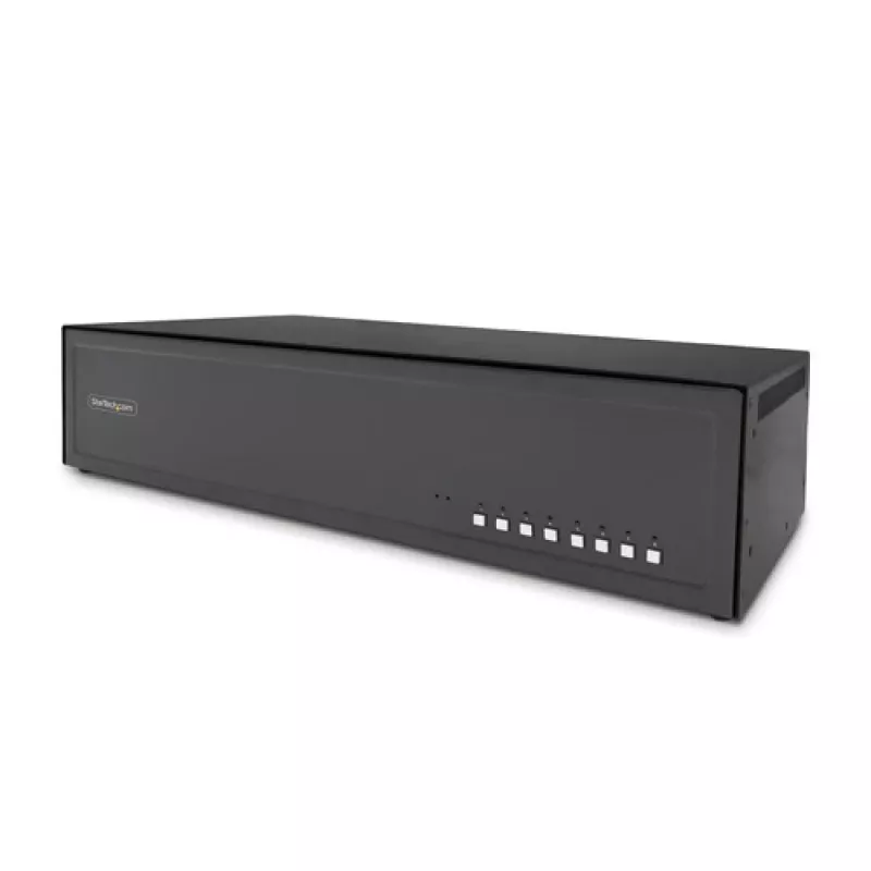 StarTech.com Secure 8-Port KVM Switch - 8 x KVM - montuojamas į stovą