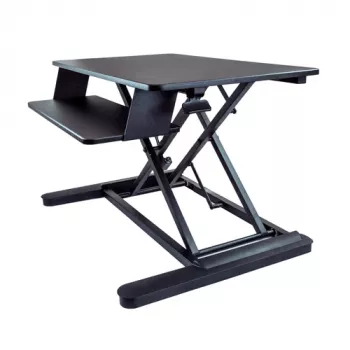 StarTech.com stalo konverteris sėdėjimui ir stovėjimui su klaviatūros padėklu - 89 x 53 cm paviršius - ergonomiškas aukščio reguliavimo stovo pakėlėjas - tinka 2 monitoriams - surinktas - juodas - 30 inch (76,2 cm) - 56 cm - 12,7 kg - 2,3 kg - stačiakampis