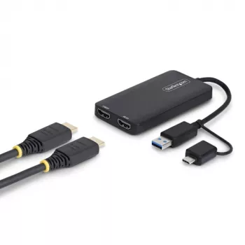 StarTech.com USB-C į USB-A adapteris 3.0 5Gbps vyriškas į moterišką – juodas