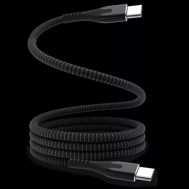 STATIK MagStack Pro Magnetinis USB-C laidas 1m Juodas