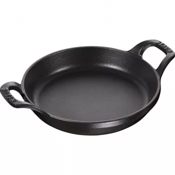 Staub apvalus kepimo ir troškinimo indas 16 cm 0,4 L ketaus juodas