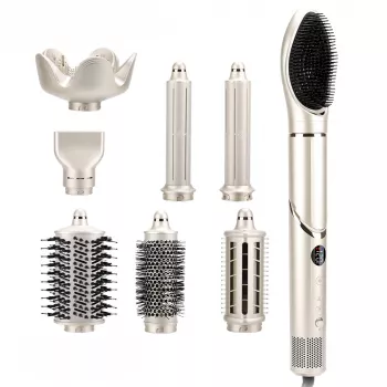 StayBeauty by Extralink M-17959L sulankstomas 8-in-1 karšto oro plaukų modeliuoklis su jonizacija, 1400W, 8 priedai, stiliaus rinkinys