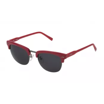 STING Unisex Sunglasses SST02551568F Rectangular Shiny Black Frame Gradient Grey Lens 51/20/145 mm