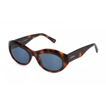 STING Women's Cat Eye Sunglasses SST479-5209JC 52/18/140 mm Black/Grey