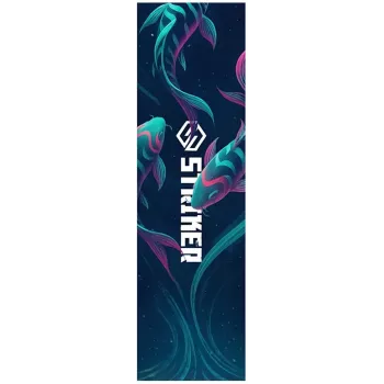Striker Pro Scooter Griptape Neon Fish – abrazyvus silicio karbidas, 610x152mm, stunto paspirtuko rankena