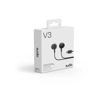 Sudio V3 belaidės ausinės su mikrofonu, USB-C įkrovimu, Dusty Black