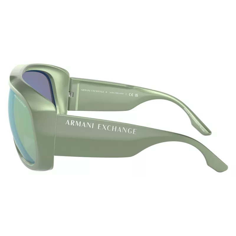 Akiniai nuo saulės Armani Exchange Unisex AX4143SU83542 Stačiakampiai Visas Rėmelis Plastikas Juoda Tamsiai Pilka 67mm
