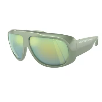 Akiniai nuo saulės Armani Exchange Unisex AX4143SU83542 Stačiakampiai Visas Rėmelis Plastikas Juoda Tamsiai Pilka 67mm