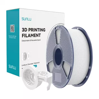 Sunlu PETG High-Speed Matte Filament baltas 1.75mm 1kg