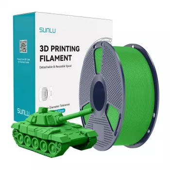 SUNLU PLA+ High-Speed 3D spausdinimo filamentas, žalia, 1,75 mm, 1 kg