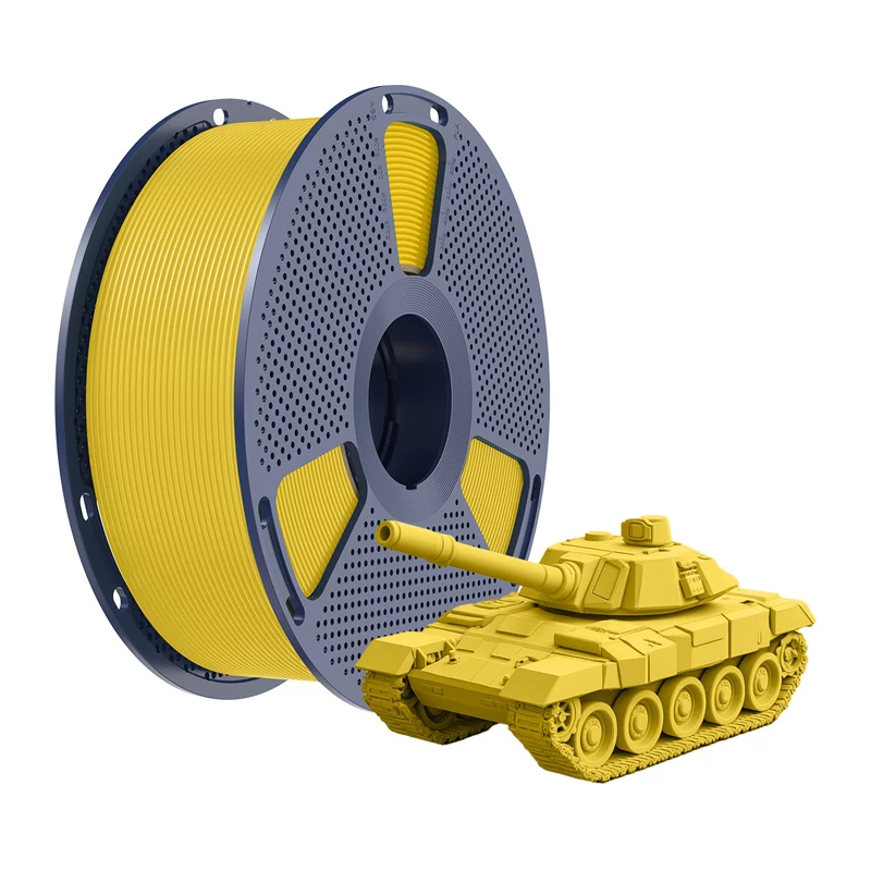 SUNLU PLA+ High-Speed 3D spausdinimo filamentas, geltonas, 1.75mm, 1kg