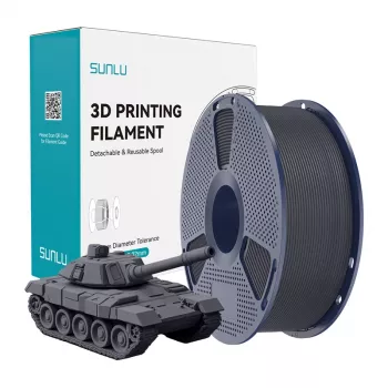 Sunlu PLA+ High-Speed filamentas, pilka spalva