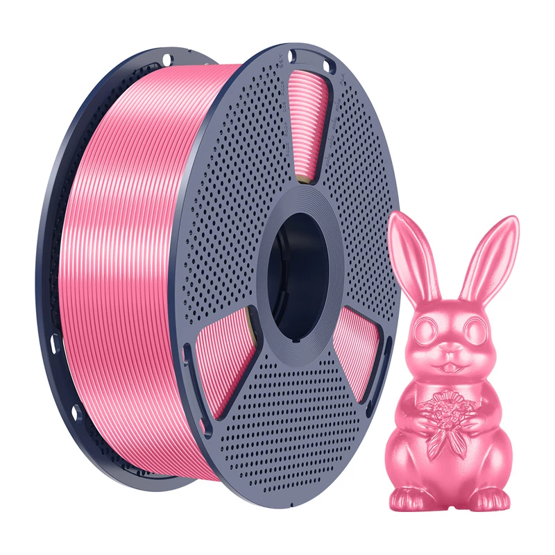 Sunlu PLA+ Silk Filament 1.75mm Pink 1kg – blizgantis šilko efektas FDM 3D spausdintuvams