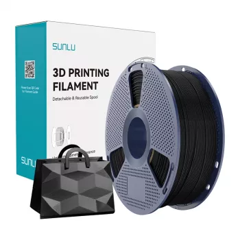 SUNLU TPU Silk B 3D spausdinimo filamentas 1.75 mm 1 kg juodas