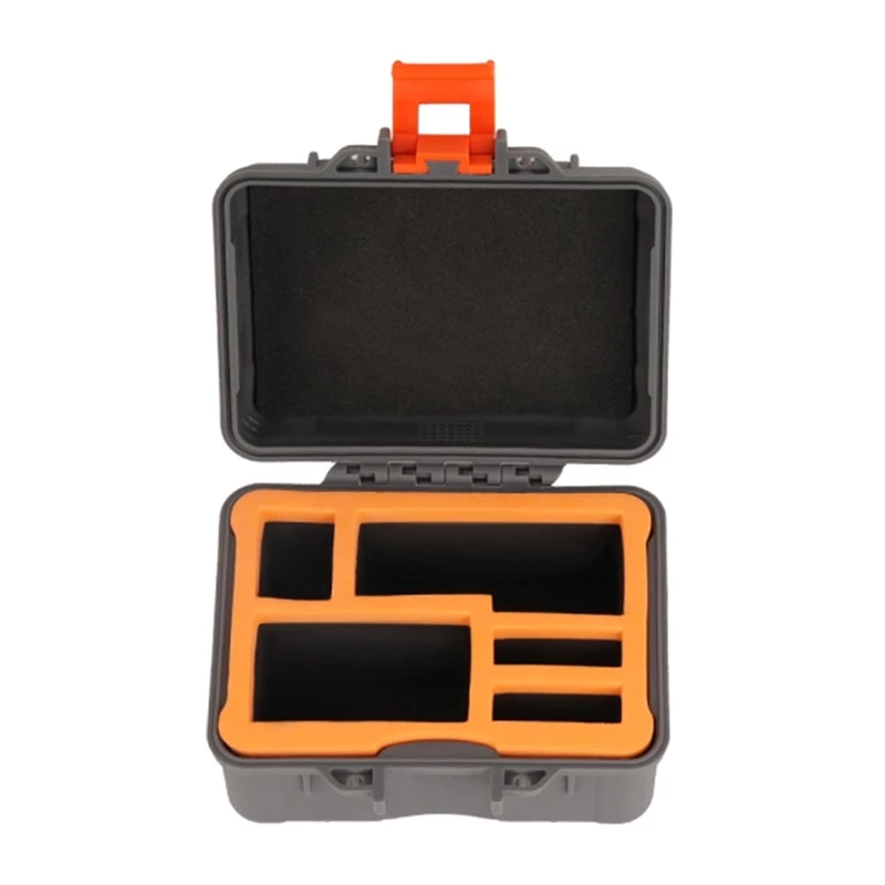 Sunnylife AQX-28 Mini Hard Case, skirtas DJI Osmo Action 3/4/6 – juoda EVA ir PU oda