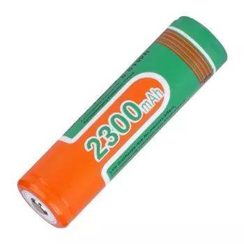 SUPERFIRE 18650 akumuliatorius 2300 mAh 3.7V Li-ion su apsauga (Button Top)